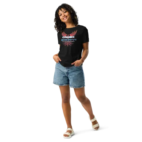 Women’s Relaxed T-Shirt in the Crush winged logo print